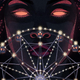 The outline of a woman overlooks a Ferris wheel in this cover illustration for Veronica G. Henry's carnival-set fantasy Bacchnal.